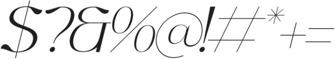 Graflows Italic otf (400) Font OTHER CHARS