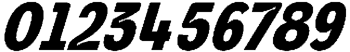 Graftyne Bold Ext Cond Italic otf (700) Font OTHER CHARS