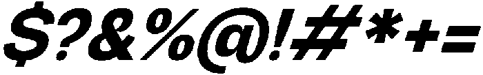 Graftyne Bold Ext Cond Italic otf (700) Font OTHER CHARS