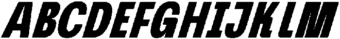 Graftyne Bold Ext Cond Italic otf (700) Font UPPERCASE