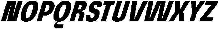 Graftyne Bold Ext Cond Italic otf (700) Font UPPERCASE