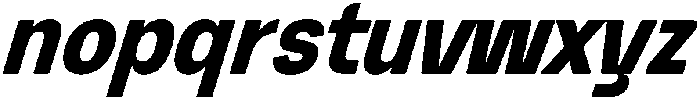 Graftyne Bold Ext Cond Italic otf (700) Font LOWERCASE