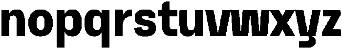 Graftyne Bold Ext Cond otf (700) Font LOWERCASE