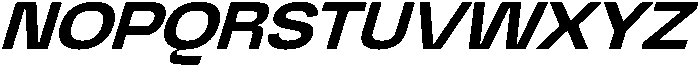 Graftyne Bold Ext Expan Italic otf (700) Font UPPERCASE