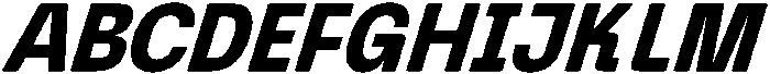Graftyne Bold Semi Cond Italic otf (700) Font
