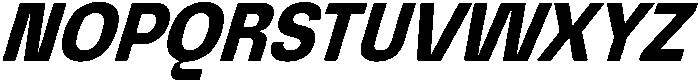 Graftyne Bold Semi Cond Italic otf (700) Font UPPERCASE
