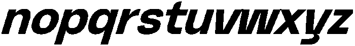 Graftyne Bold Semi Cond Italic otf (700) Font LOWERCASE