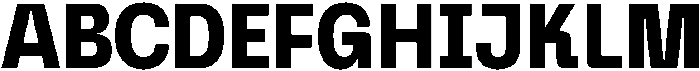 Graftyne Bold Semi Cond otf (700) Font UPPERCASE