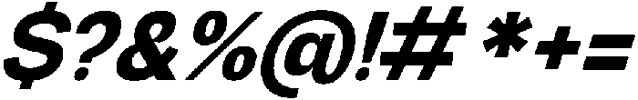 Graftyne Bold Semi Expan Italic otf (700) Font OTHER CHARS