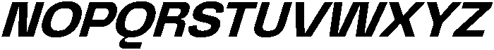 Graftyne Bold Semi Expan Italic otf (700) Font UPPERCASE