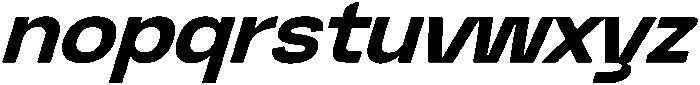 Graftyne Bold Semi Expan Italic otf (700) Font LOWERCASE