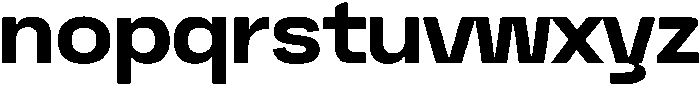 Graftyne Bold Semi Expan otf (700) Font LOWERCASE