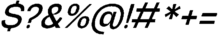 Graftyne Expanded Italic otf (400) Font OTHER CHARS