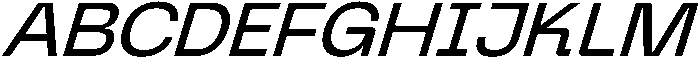 Graftyne Expanded Italic otf (400) Font UPPERCASE