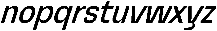 Graftyne Ext Cond Italic otf (400) Font LOWERCASE