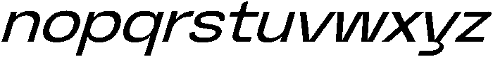 Graftyne Ext Expan Italic otf (400) Font LOWERCASE