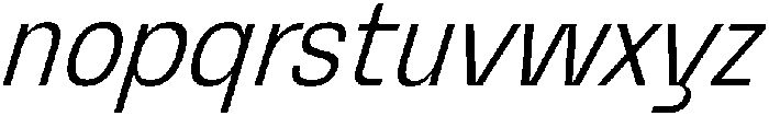 Graftyne Extra Light Ext Cond Italic otf (200) Font LOWERCASE