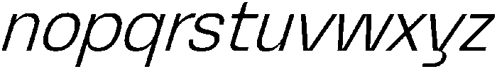 Graftyne Extra Light Semi Cond Italic otf (200) Font LOWERCASE