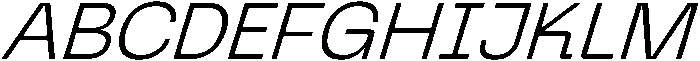 Graftyne Extra Light Semi Expan Italic otf (200) Font UPPERCASE