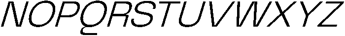 Graftyne Extra Light Semi Expan Italic otf (200) Font UPPERCASE
