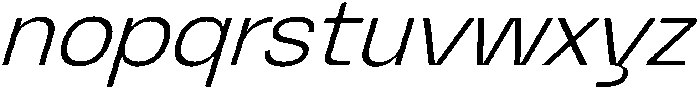 Graftyne Extra Light Semi Expan Italic otf (200) Font LOWERCASE
