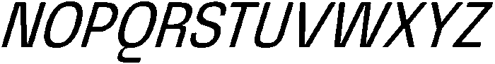 Graftyne Light Condensed Italic otf (300) Font UPPERCASE