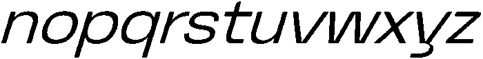 Graftyne Light Expanded Italic otf (300) Font LOWERCASE