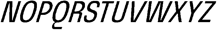 Graftyne Light Ext Cond Italic otf (300) Font UPPERCASE