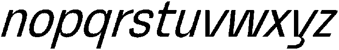 Graftyne Light Ext Cond Italic otf (300) Font LOWERCASE