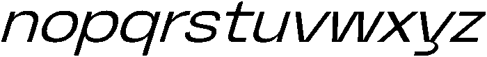 Graftyne Light Ext Expan Italic otf (300) Font LOWERCASE