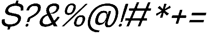 Graftyne Light Semi Cond Italic otf (300) Font OTHER CHARS