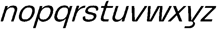 Graftyne Light Semi Cond Italic otf (300) Font LOWERCASE