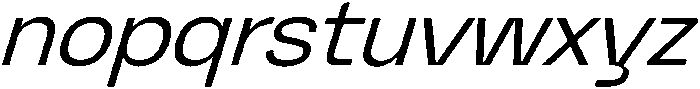 Graftyne Light Semi Expan Italic otf (300) Font LOWERCASE