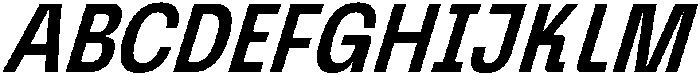 Graftyne Medium Condensed Italic otf (500) Font