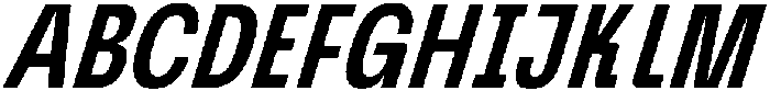 Graftyne Medium Ext Cond Italic otf (500) Font UPPERCASE