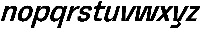 Graftyne Medium Ext Cond Italic otf (500) Font LOWERCASE
