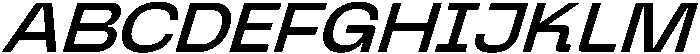 Graftyne Medium Ext Expan Italic otf (500) Font UPPERCASE