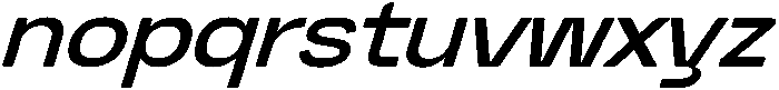 Graftyne Medium Ext Expan Italic otf (500) Font LOWERCASE