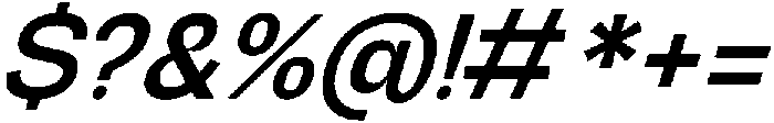 Graftyne Medium Semi Cond Italic otf (500) Font OTHER CHARS
