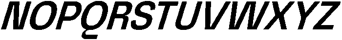 Graftyne Medium Semi Cond Italic otf (500) Font UPPERCASE