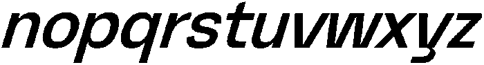 Graftyne Medium Semi Cond Italic otf (500) Font LOWERCASE