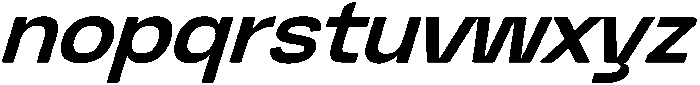 Graftyne Semi Bold Semi Expan Italic otf (600) Font LOWERCASE