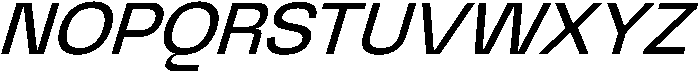 Graftyne Semi Expan Italic otf (400) Font UPPERCASE