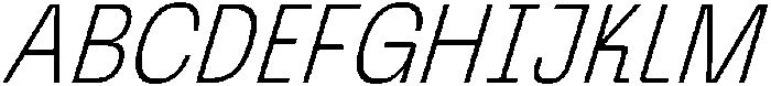 Graftyne Thin Condensed Italic otf (100) Font