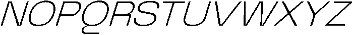 Graftyne Thin Expanded Italic otf (100) Font UPPERCASE