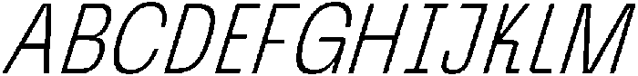 Graftyne Thin Ext Cond Italic otf (100) Font UPPERCASE