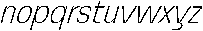 Graftyne Thin Ext Cond Italic otf (100) Font LOWERCASE