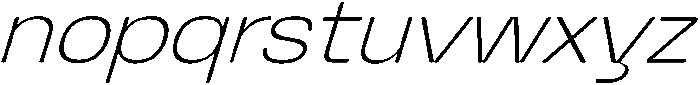 Graftyne Thin Ext Expan Italic otf (100) Font LOWERCASE