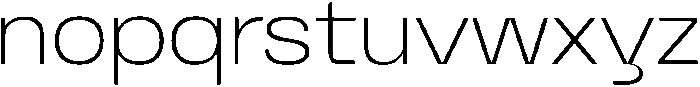 Graftyne Thin Ext Expan otf (100) Font LOWERCASE