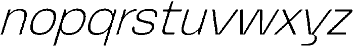 Graftyne Thin Italic otf (100) Font LOWERCASE